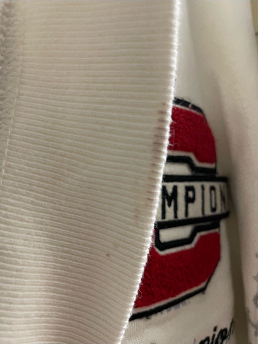 Champion varsity letterman jacket sweater, large - Picture 6 of 6